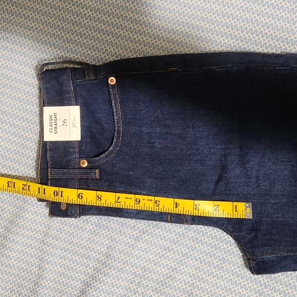 J CREW women classic straight jeans. Size 26 - Picture 13 of 14